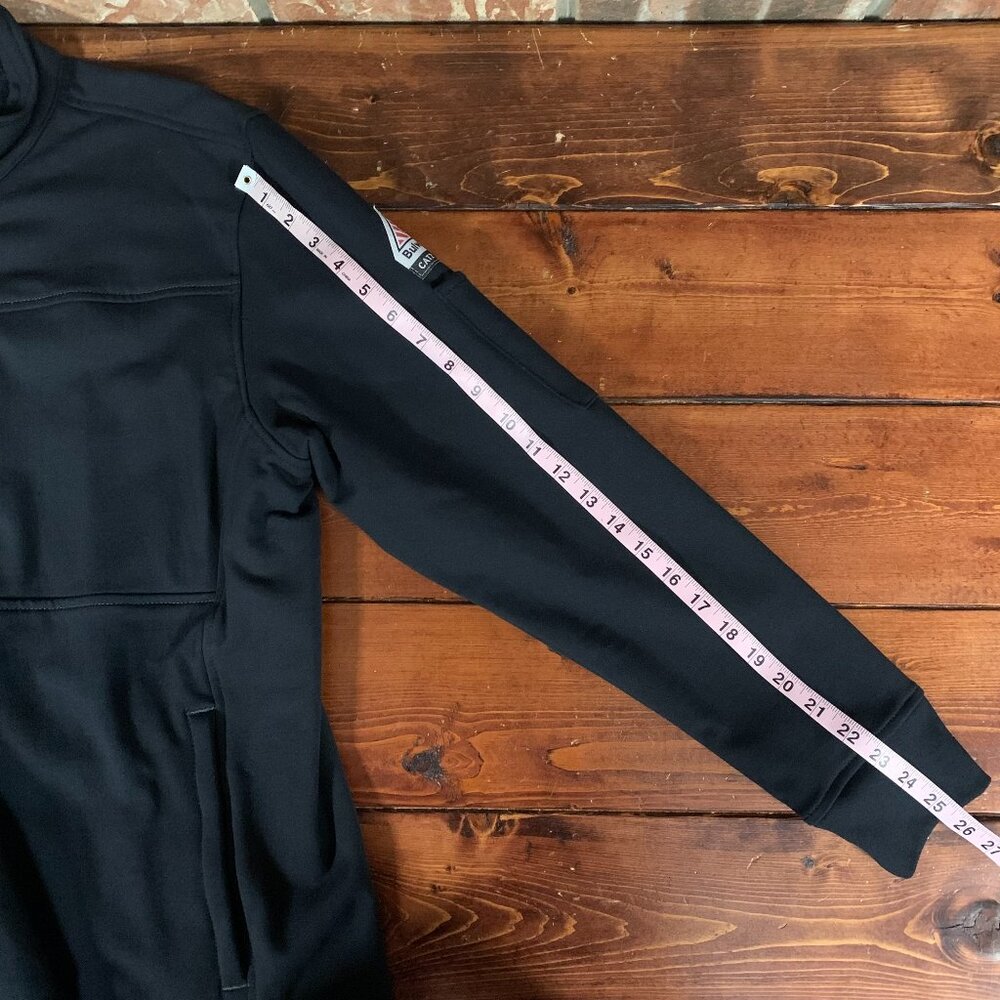 Bulwark Protection Men's Black Large Regular Flame Resistant FR Full Zip Jacket - Picture 16 of 16